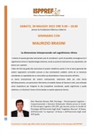 "La dimensione interpersonale nel cognitivismo clinico" dott. Maurizio Brasini 28/05/2022