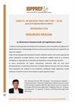 "La dimensione interpersonale nel cognitivismo clinico" dott. Maurizio Brasini 28/05/2022