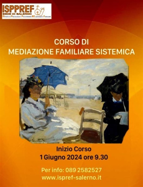 Corso di Mediazione Familiare Sistemica - inizio 01/06/2024