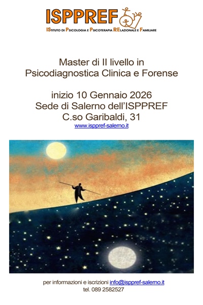 Master di II livello in Psicodiagnostica Clinica e Forense 10.01.2026