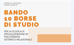 BORSE DI STUDIO a.a. 2022/2023    per l'iscrizione alla Scuola di Specializzazione in Psicoterapia